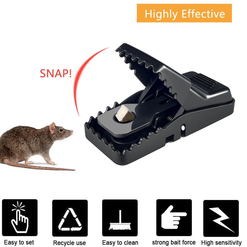 CACUTUSGO Reusable Indoor Mouse Trap 6 Pack â€“ Easy to Set Plastic Rodent Control Device for Home, Garage & Garden Use - Image 5