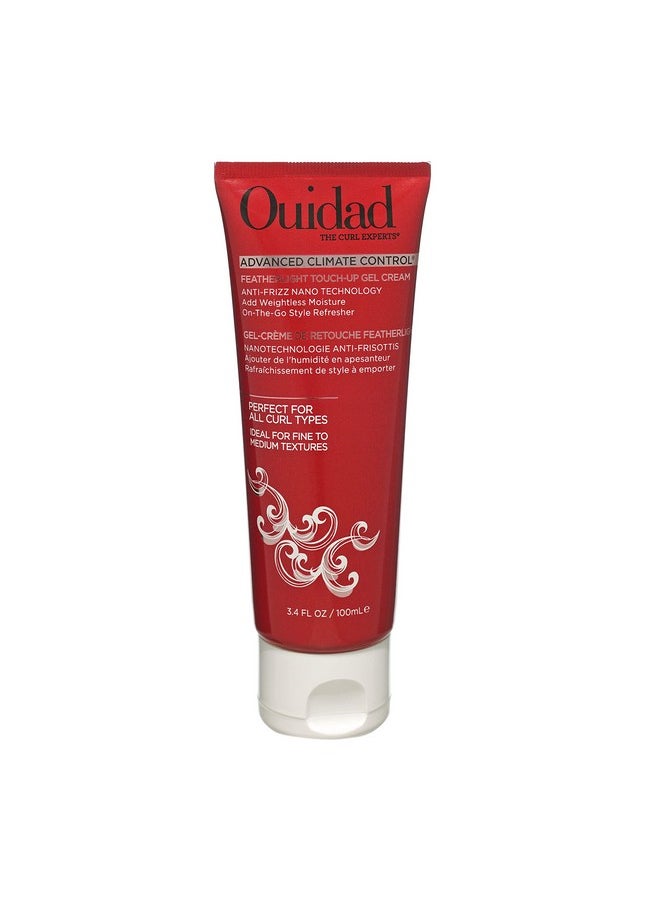 Ouidad Ouidad Advanced Climate Control Featherlight Touch-Up Curl Gel Cream - 3.4 fl oz, Anti-Frizz Nano Technology, On-The-Go Style Refresher, Ideal for Fine to Medium Textures, For All Curl Types  - Image 1