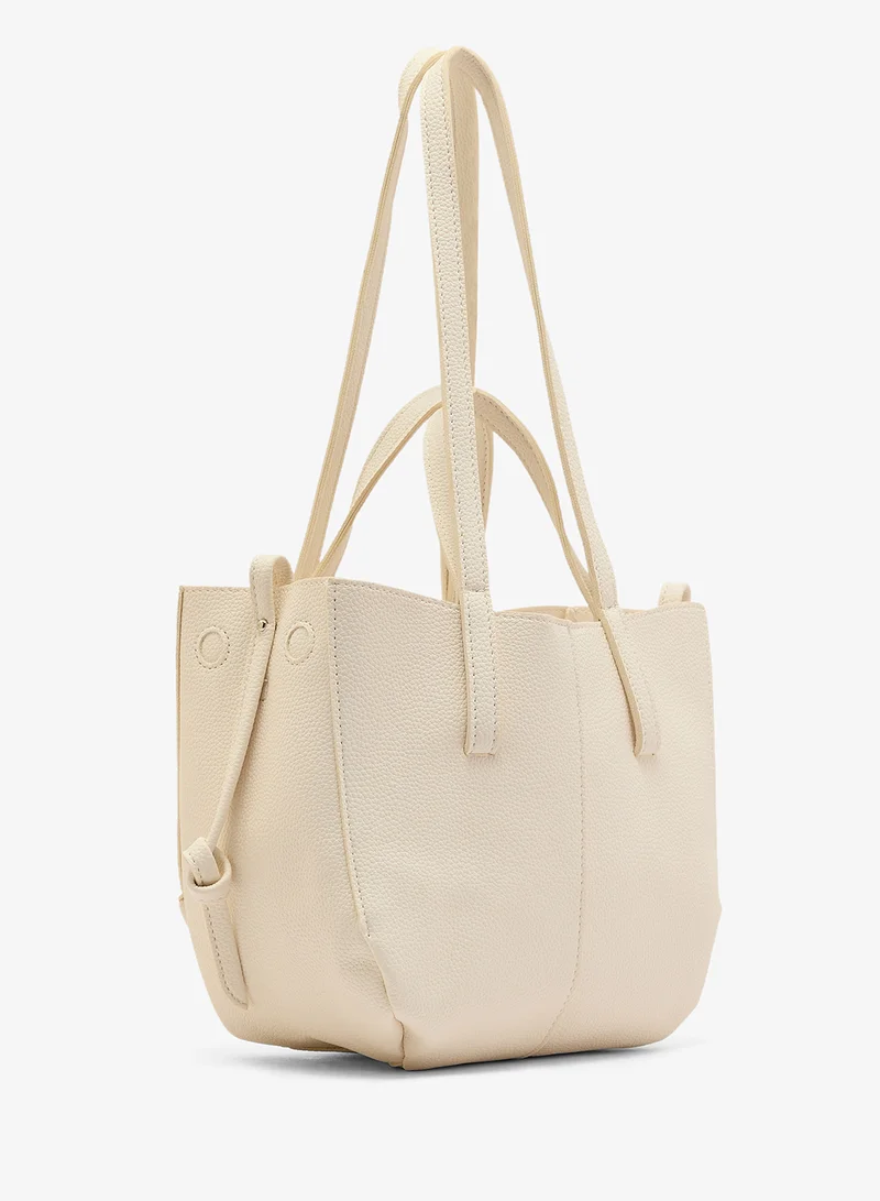 ELLA PU Top Handle Tote Bag