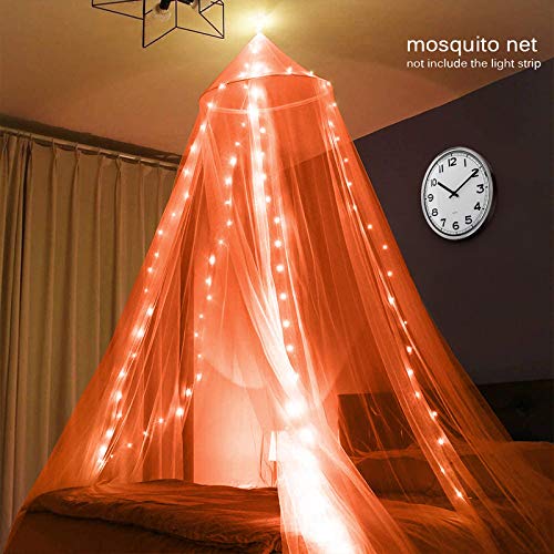 Next Day Art Double Bed Polyester Mosquito Net Portable Pop-Up Tent (Orange) - Image 2