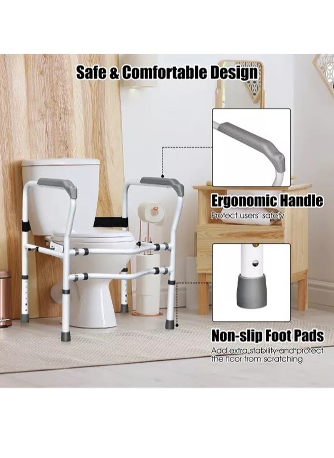 Generic - Toilet Safety Frame Enhanced Support For Elderly And Handicap Individuals Adjustable Width And Non-slip - Image 1