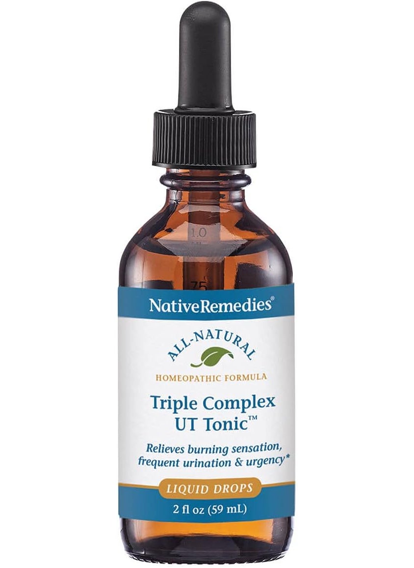 Native Remedies Native Remedies Triple Complex UT Tonic - Natural Homeopathic Formula to Relieve Bladder Irritation, Burning Sensation, Frequent Urination and Urgency - 59 mL 