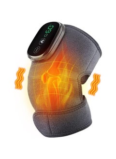 Knee Massager Heated Brace 3 Adjustable Vibrations Massage and Heating Modes Brace Wrap with for Pain Relief Elbow Shoulder Relax Stress Relief