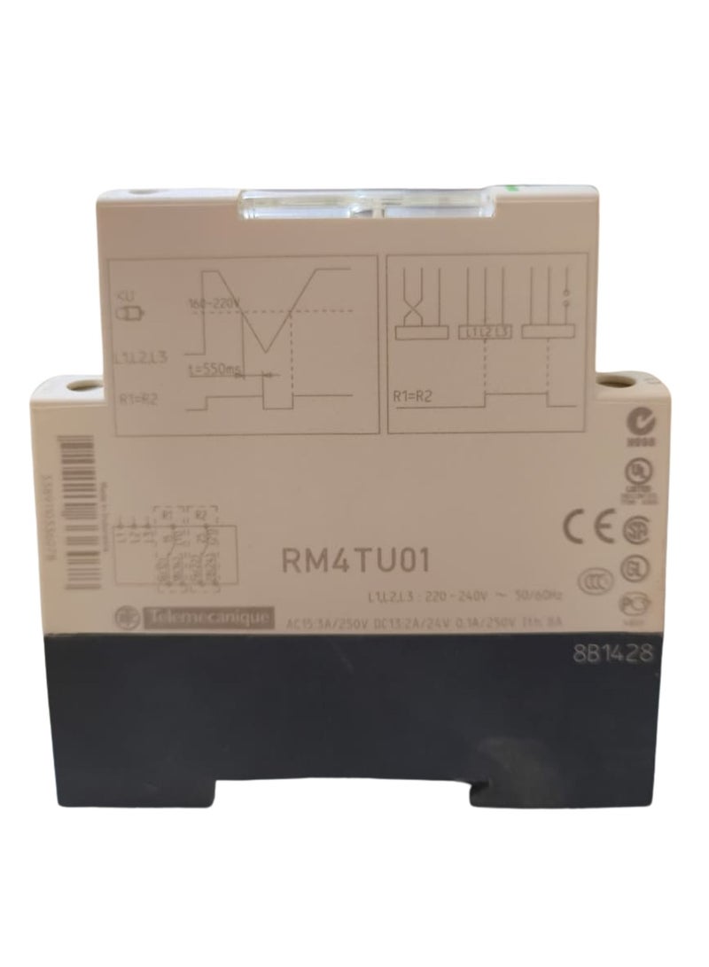 Schneider Electric RM4TU01 3-Phase Voltage Monitoring Relay, Phase Failure and Sequence Protection - Image 3