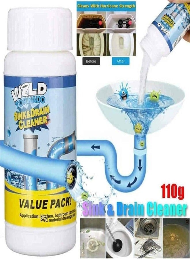 3-Pcs Kitchen & Bath Sink Pipe Blockage Cleaning powder, Drain Clog Remover Powder  - Image 2