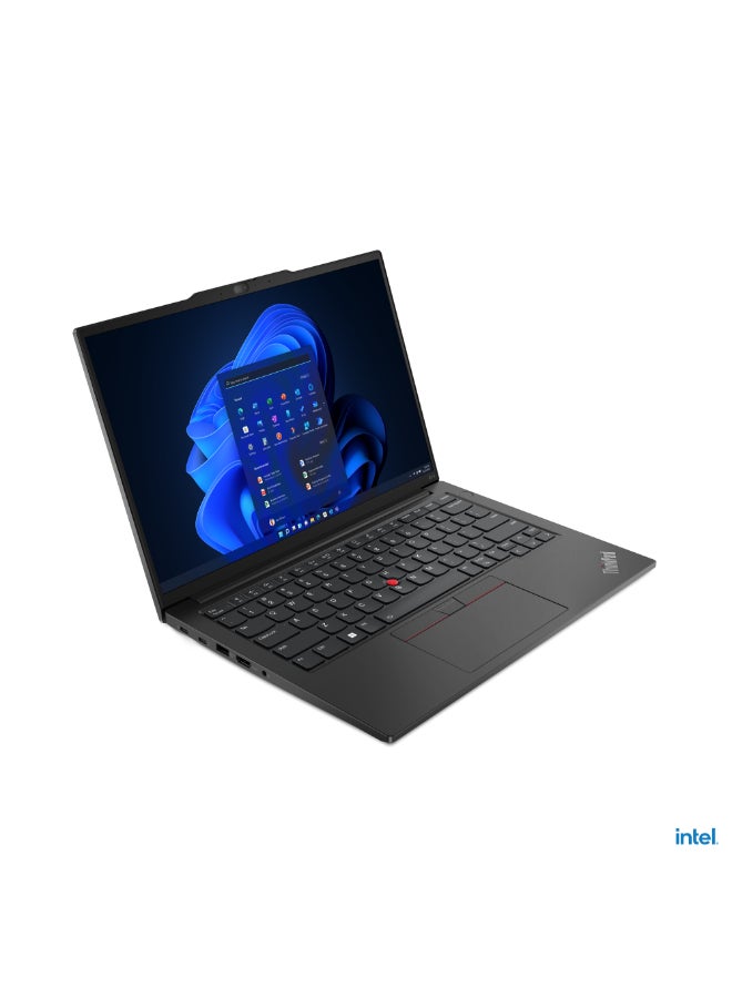 Lenovo ThinkPad E14 Gen 6 Laptop With 14-Inch WUXGA IPS Display, Core Ultra 5 125U Processor/8GB RAM/512GB SSD/Intel Iris XE Graphics/Windows 11 Pro English/Arabic Black - Image 3