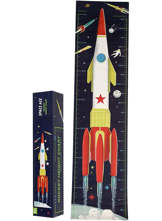 Rex London Space Age Height Chart Multicolor - Image 1