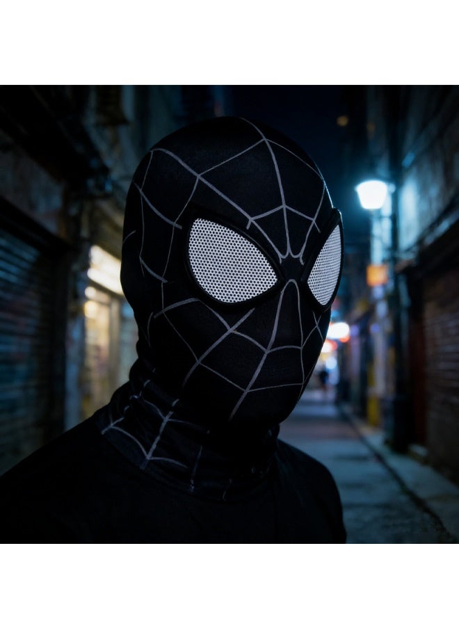 Spider Man Expressive Mask, Role Play Masks Halloween Mask Cosplay Costumes Mask Adult Kids Spandex Fabric Material - Image 3