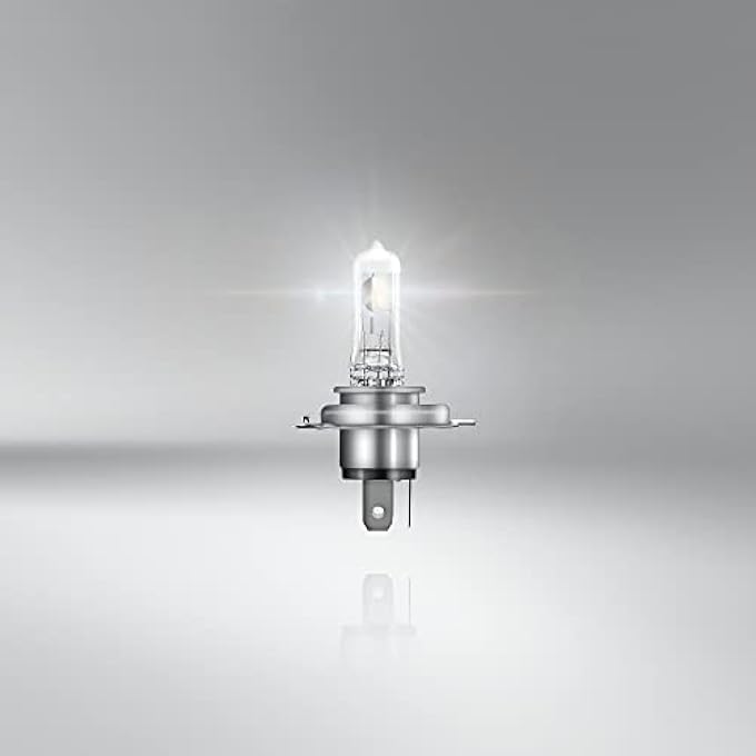أوسرام مصباح أمامي هالوجين H4 فضي من Night Breaker، علبة كرتون قابلة للطي، مصباح واحد - Image 3