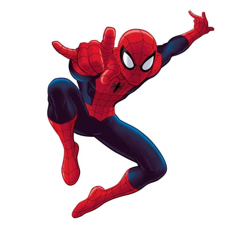 RoomMates Marvel Ultimate Spider-Man Giant Peel and Stick Wall Decals by RoomMates, RMK4831GM, Red, Blue, Yellow - Image 1