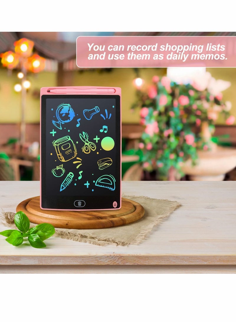 Beauenty LCD Writing Tablet, Doodle Scribbler Pad 8.5 inch Colorful Screen Drawing Board Learning Gift for Kids, Educational Toys for 3-6 Years Old Boys and Girls（2 Pack ） - Image 4