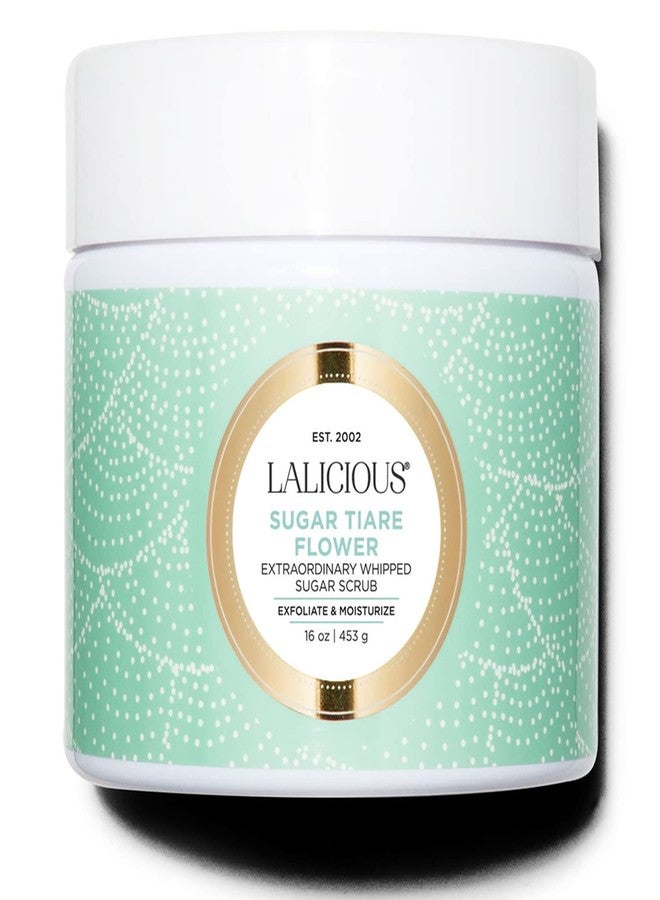 LaLicious Sugar Tiare Flower Extraordinary Whipped Sugar Scrub - Cane Sugar Body Scrub with Coconut Oil & Honey, No Parabens (16oz) - Image 1