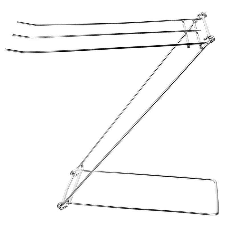 Black Dish Drying Rack Towel Sponge Holder Kitchen Sink Drainer Storage Organizer - Image 2