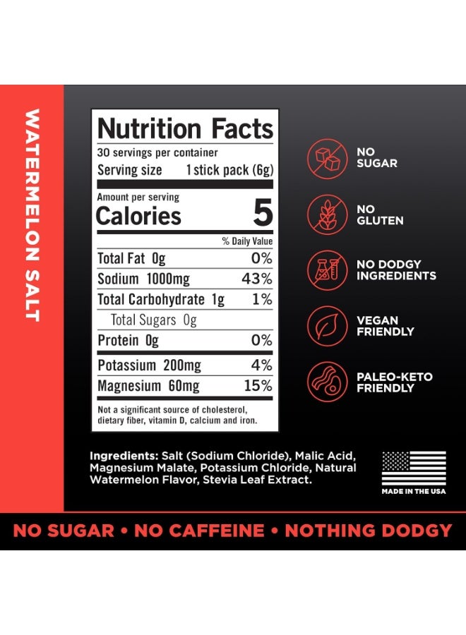 LMNT Zero Sugar Electrolytes - Watermelon Salt | Drink Mix | 30-Count - Image 2