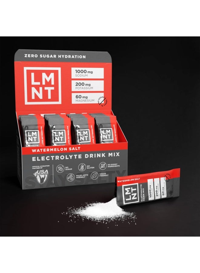 LMNT Zero Sugar Electrolytes - Watermelon Salt | Drink Mix | 30-Count - Image 4