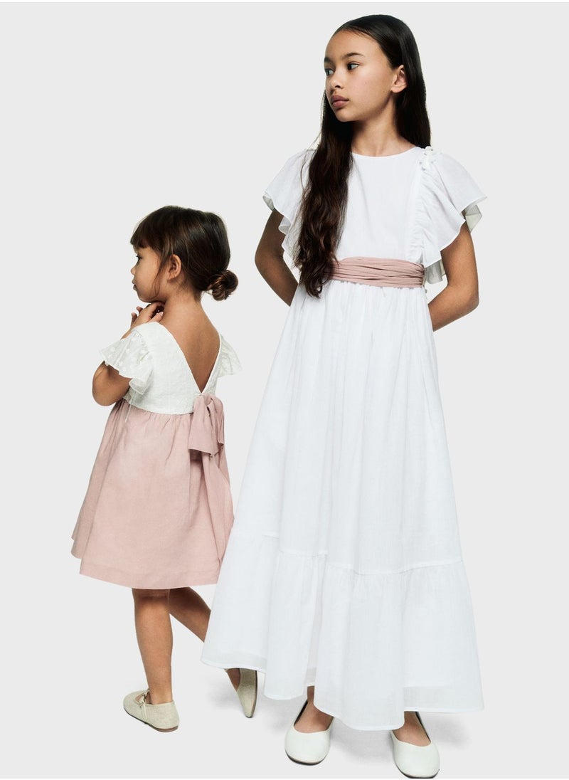 MANGO - Kids Tiered Dress - Image 1