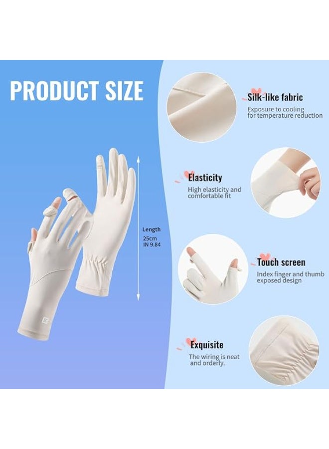 Women's Gloves Driving Gloves Non-slip Sun Protection Summer UV Protection Gloves - Image 4