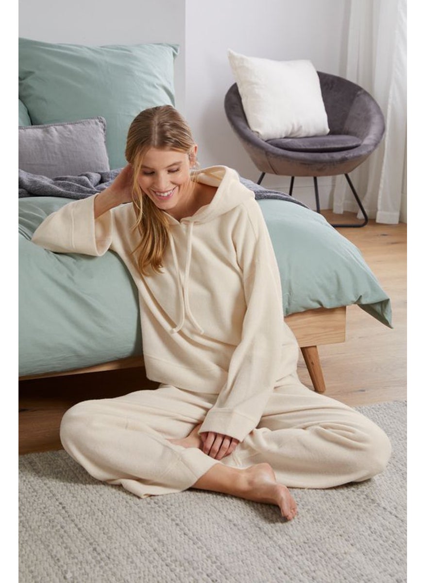 Tchibo Women Plain Sweatshirt, Cream  - Image 1