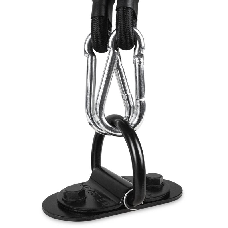 Meister DoubleEnd Heavy Bag DRing Floor Anchor Mount Kit wBungees Black - Image 2