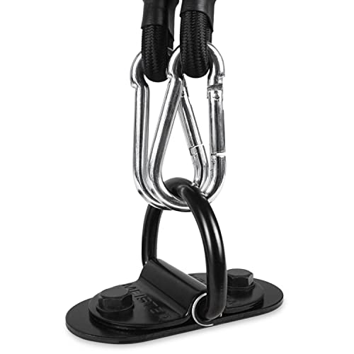 Meister DoubleEnd Heavy Bag DRing Floor Anchor Mount Kit wBungees Black - Image 1