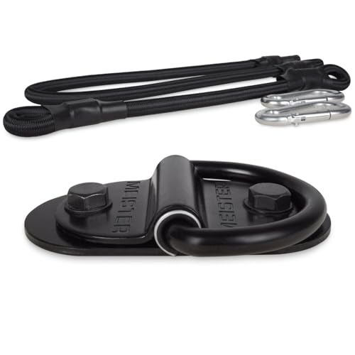 Meister DoubleEnd Heavy Bag DRing Floor Anchor Mount Kit wBungees Black - Image 3