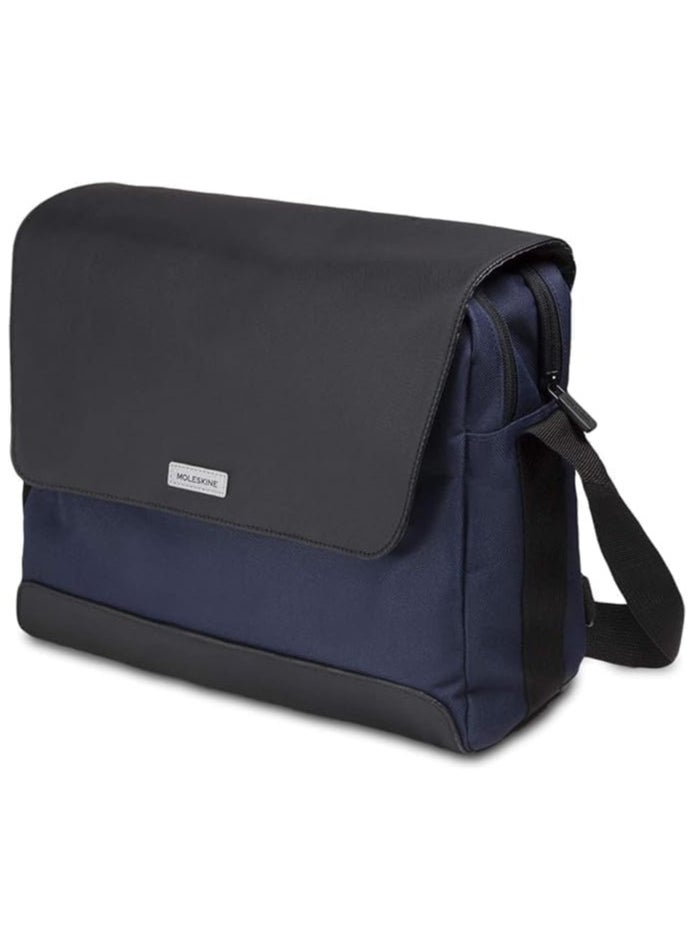 MOLESKINE 14.3 Inch, Sappher Blue, Slim Messenger Bag. City Travel, 33 cm, Laptop Bag  - Image 1