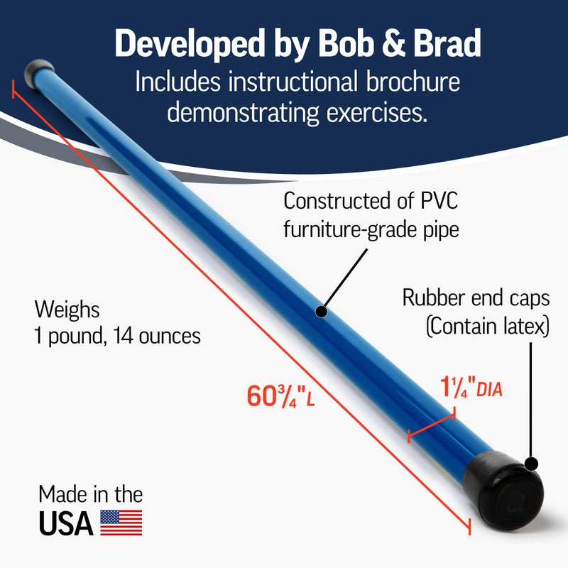 OPTP Booyah Stik by Bob and Brad - Yoga Stick for Stretching, Walking, and Exercise - Physical Therapy Stick, Pilates Stick, or Fitness Stick for Balance and Mobility Training - Image 3
