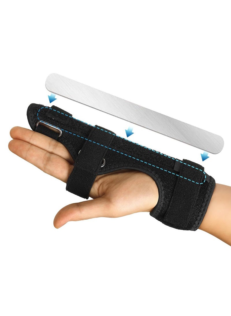 Finger Splints, Trigger Finger Brace for Little Small Finger,Support Brace for Right  Left Hand ,Splint for 4th or 5th Finger Injury, Fracture, or Breaks - Image 1