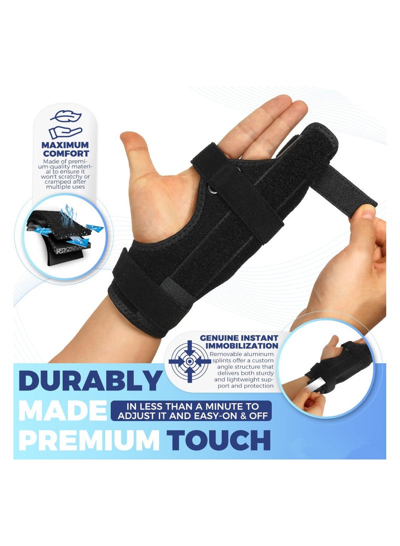 Finger Splints, Trigger Finger Brace for Little Small Finger,Support Brace for Right  Left Hand ,Splint for 4th or 5th Finger Injury, Fracture, or Breaks - Image 3