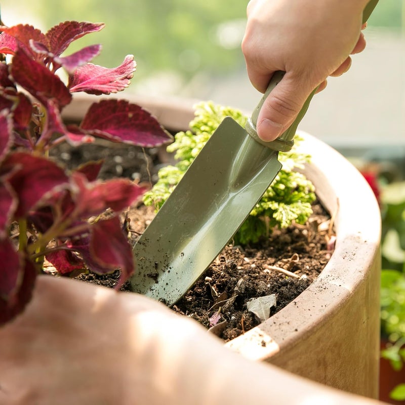وورث مجرفة زراعة صغيرة من الفولاذ الكربوني من Garden - مقبض PE - أداة مجرفة يدوية للبستنة وإزالة الأعشاب ونقل النباتات والحفر - T512A00 - Image 4