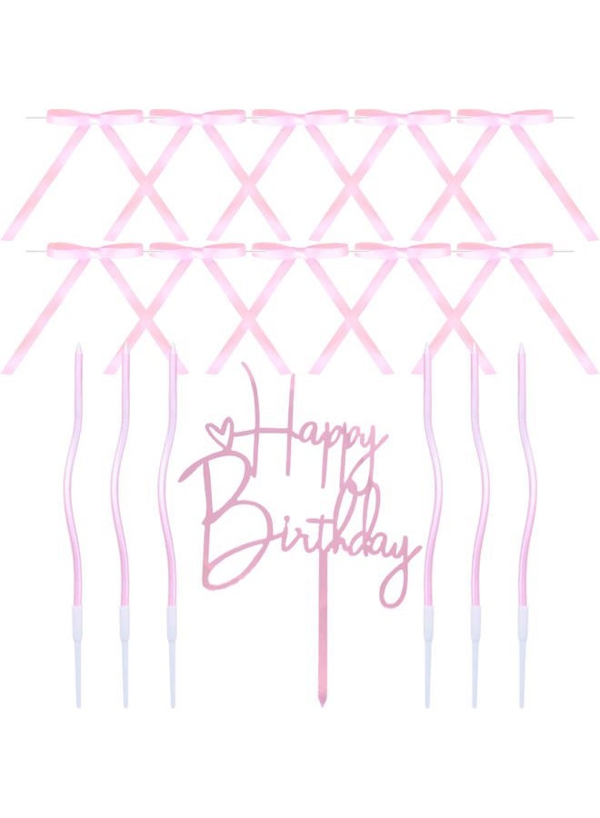 Florisland happy birthday cake topper (Pink) - Image 1