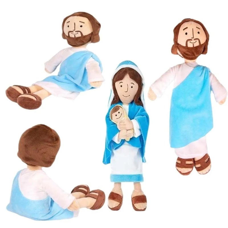ألعاب زينة بالشكل الصغير للأشخاص الدينيين (صورة السيدة العذراء مع يسوع) دمى تربوية للأطفال - Image 5