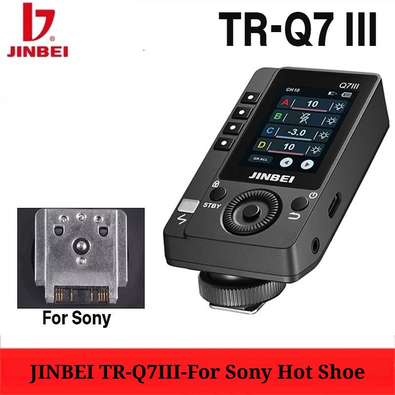 Jinbei Tr-q7iii High-Speed TTL Flash Trigger with Touchscreen, For Sony Hot Shoe - Image 1