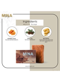 MINA Glory Mina Glory Myrrh Soap 90g  - Image 4