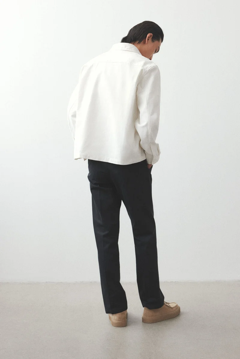 اتش اند ام Regular Fit Cotton twill overshirt