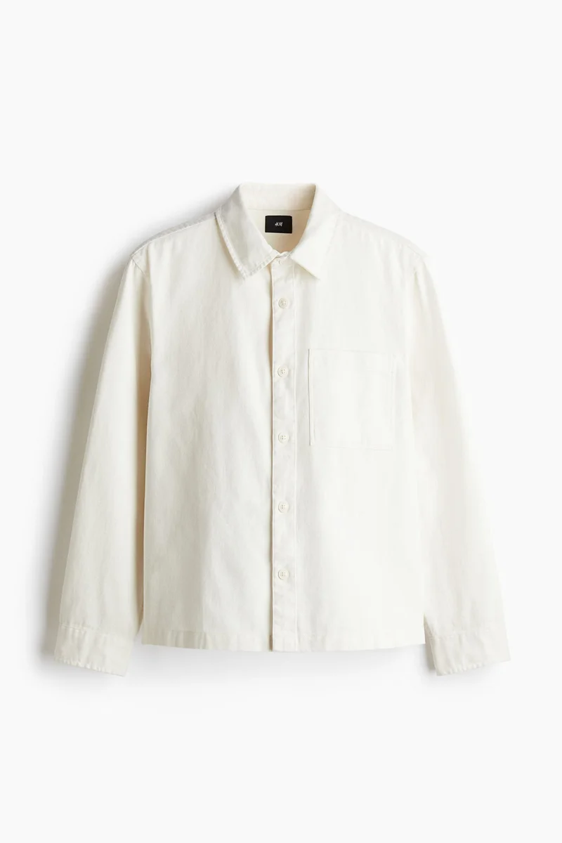 H&M Regular Fit Cotton twill overshirt