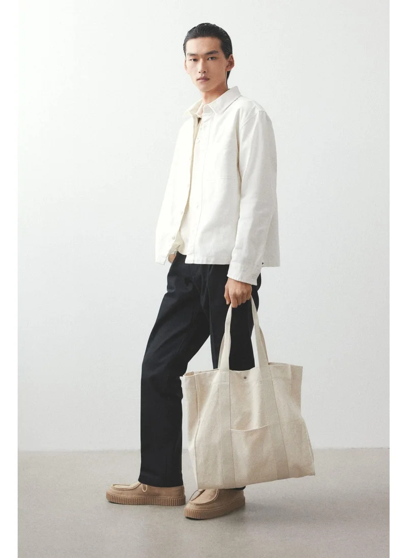 اتش اند ام Regular Fit Cotton twill overshirt