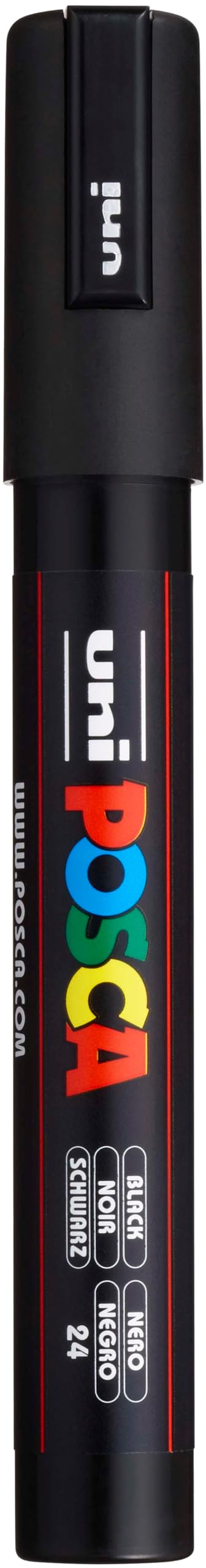 Posca Acrylic Paint Marker PC5M Medium tip Black PX152777000