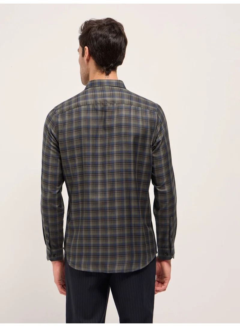 THE BEAR HOUSE  Men’s Shirt for Office, Casual & Party Wear | Comfortable Long Sleeve Shirt with Classic Collar, Button Closure & Versatile Stylish Look for Men | Best Price UAE