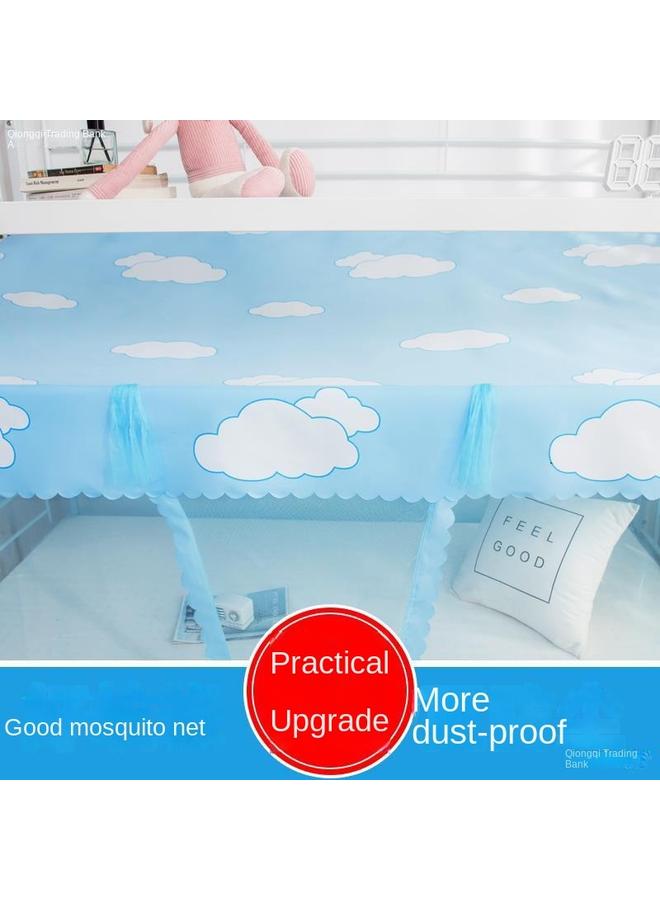 Bluejw College Students' Dormitory Mosquito Net Upper Burds Upper And Lower Burds Encrypted Dormitory Single Bed Mosquito-proof Household Heraldry Installation-free Double - Image 5