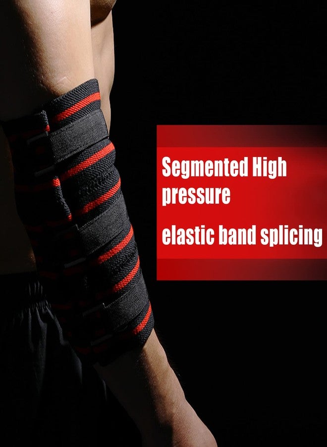 M MANUEKLEAR MANUEKLEAR Elbow Sleeves for Weightlifting, Adjustable Elbow Wraps for Weightlifting, Supportive Elbw Straps Brace for Lifting Weight Bodybuilding Powerlifting - Image 4