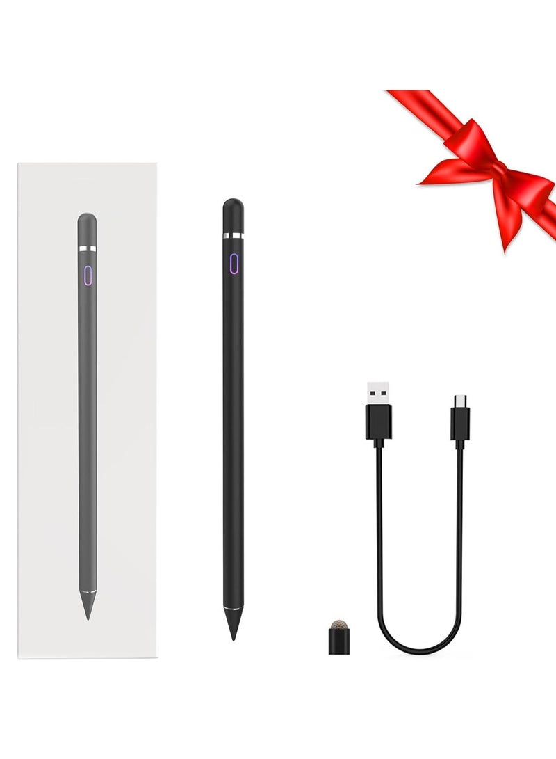 ELTRAZONE Stylus Pens for Touch Screens, Upgraded Pencil Compatible with iPad Generation Pro Air Mini iPhone Galaxy Surface Kindle Fire Android Alternative Tablet Stylist Smart Digital Drawing Pen (Jet Black) - Image 5