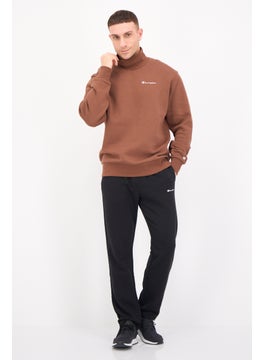 Champion Men Sportswear Fit Embroidered Logo Long Sleeves Outdoor Sweatshirt, Brown  - Image 4