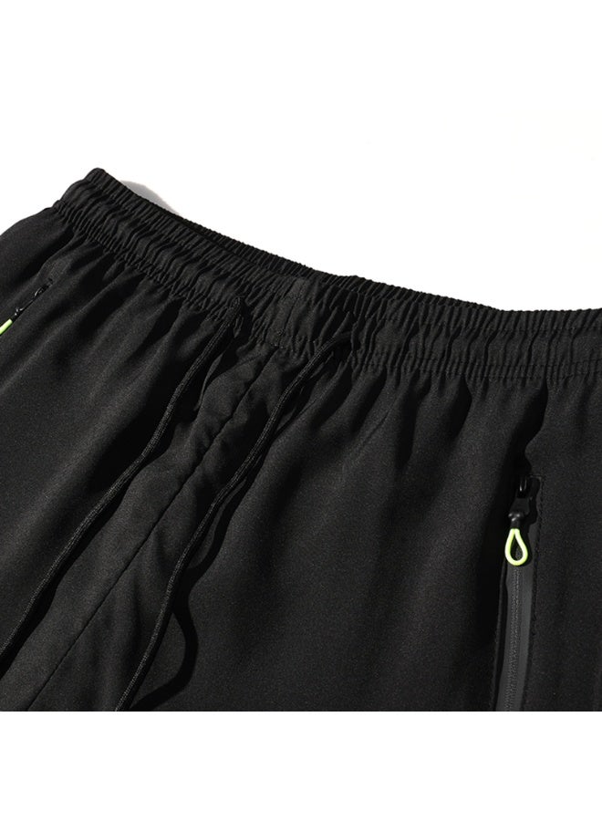 Men's summer quick-dry shorts with zip pockets, printed design, breathable and lightweight shorts - Image 4