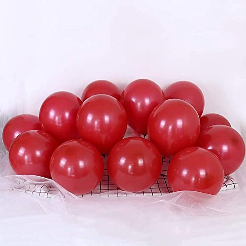 atorakushon Latex Red Color Super Quality Rubber Balloons 10" Christmas Xmas Balloons Best For Theme Party Decoration Birthday Wedding Anniversary Office Party Purpose Opening Ceremony Pack of 50 pcs - Image 4