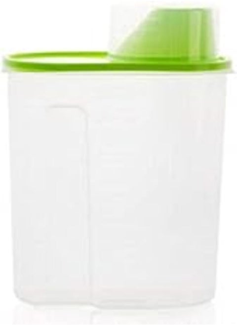 YupFun Portable Storage Bin Container, Airtight with Pour Spout and Measuring Cup- Green