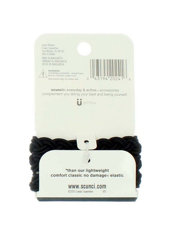 سكانشي أشرطة مطاطية مضفرة للاستخدام اليومي والنشيط بدون ضرر، مريحة للغاية وأقوى 3 مرات (ألوان متنوعة) 3 قطع - Image 5