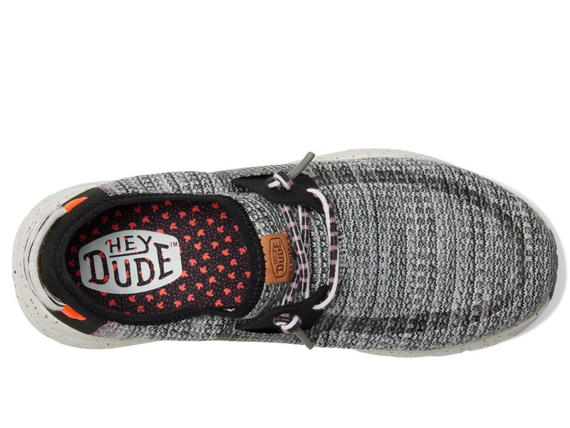 HEYDUDE Women's Sirocco Multi Knit Black/Multi 12 Medium - Image 2