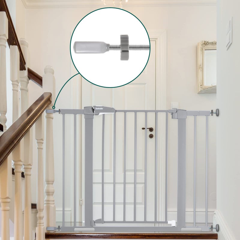 Babelio Baby Gate Stairs Banister Adapter-Y Threaded Spindle Rods for Pressure Mounted for Child & Pet Safety Gates with Extra Long Wall Mounting Screws Rod & Bolts (10MM) - Image 2