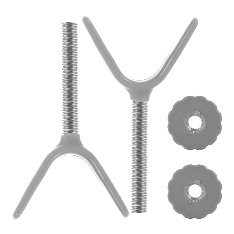 Babelio Baby Gate Stairs Banister Adapter-Y Threaded Spindle Rods for Pressure Mounted for Child & Pet Safety Gates with Extra Long Wall Mounting Screws Rod & Bolts (10MM) - Image 5